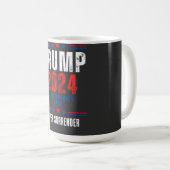 Donald Trump 2024 nimmt die Wahlen in Amerika zurü Kaffeetasse (VorderseiteRechts)