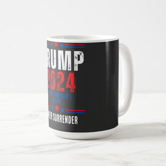 Donald Trump 2024 nimmt die Wahlen in Amerika zurü Kaffeetasse (VorderseiteRechts)