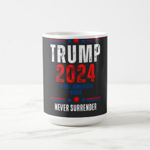 Donald Trump 2024 nimmt die Wahlen in Amerika zurü Kaffeetasse
