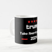 Donald Trump 2024 nimmt die Wahlen in Amerika zurü Kaffeetasse (Vorderseite Links)
