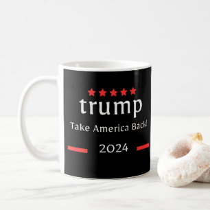 Donald Trump 2024 nimmt die Wahlen in Amerika zurü Kaffeetasse