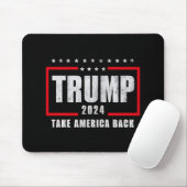 Donald Trump 2024 nimmt die Wahlen in Amerika zurü Mousepad (Mit Mouse)