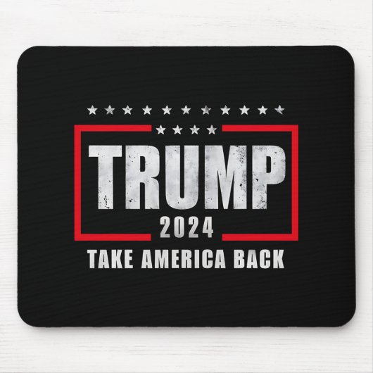 Donald Trump 2024 nimmt die Wahlen in Amerika zurü Mousepad (Vorne)