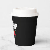 Donald Trump 2024 nimmt die Wahlen in Amerika zurü Pappbecher (Links)