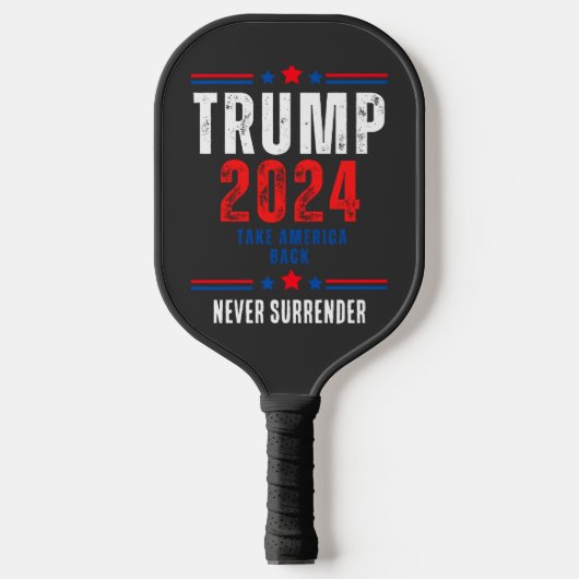 Donald Trump 2024 nimmt die Wahlen in Amerika zurü Pickleball Schläger (Vorderseite)