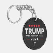 Donald Trump 2024 nimmt die Wahlen in Amerika zurü Schlüsselanhänger (Vorderseite links)