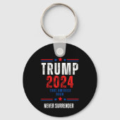Donald Trump 2024 nimmt die Wahlen in Amerika zurü Schlüsselanhänger (Rückseite)
