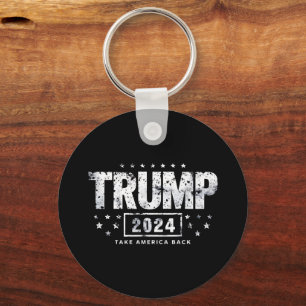 Donald Trump 2024 nimmt die Wahlen in Amerika zurü Schlüsselanhänger