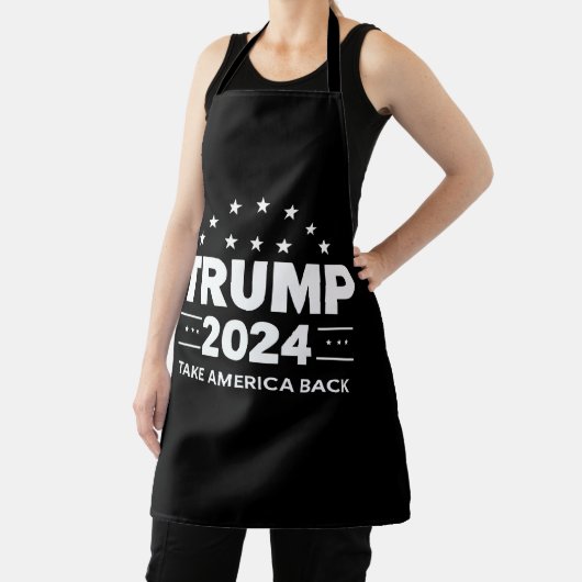 Donald Trump 2024 nimmt die Wahlen in Amerika zurü Schürze (InSitu)