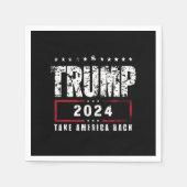 Donald Trump 2024 nimmt die Wahlen in Amerika zurü Serviette (Vorderseite)