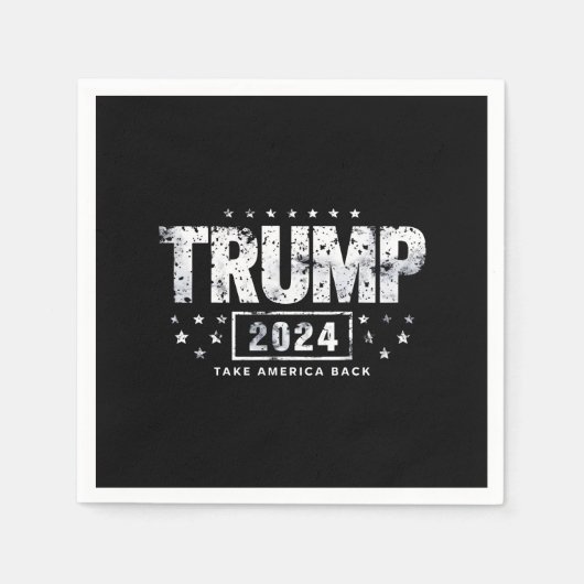 Donald Trump 2024 nimmt die Wahlen in Amerika zurü Serviette (Vorderseite)