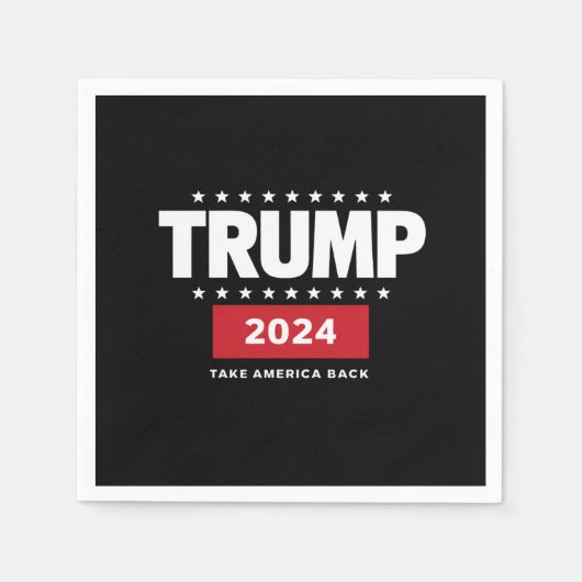 Donald Trump 2024 nimmt die Wahlen in Amerika zurü Serviette (Vorderseite)