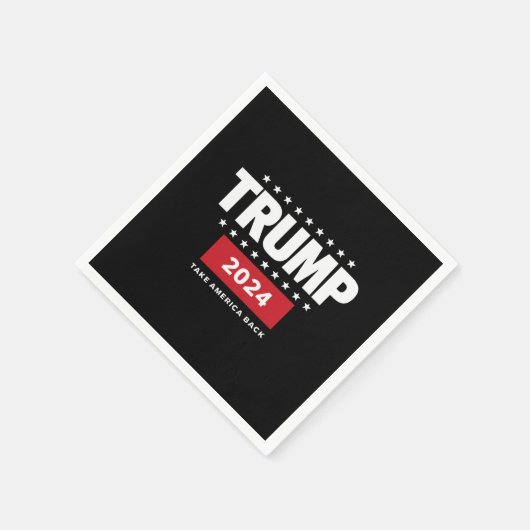 Donald Trump 2024 nimmt die Wahlen in Amerika zurü Serviette (Ecke)