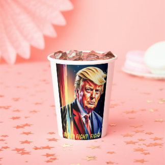 DONALD TRUMP 2024 PAPIER CUPS PAPPBECHER