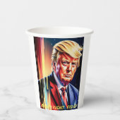 DONALD TRUMP 2024 PAPIER CUPS PAPPBECHER (Vorderseite)