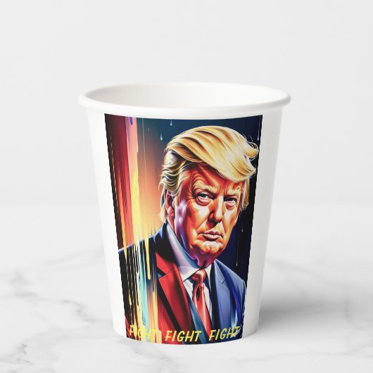 DONALD TRUMP 2024 PAPIER CUPS PAPPBECHER (Vorderseite)