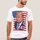 Donald Trump 2024 Präsident 47 Gewinner T-Shirt (Vorderseite)