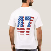 Donald Trump 2024 Präsident 47 Gewinner T-Shirt (Rückseite)