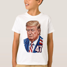 Donald Trump 2024 Präsident 47 Gewinner T-Shirt