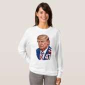 Donald Trump 2024 Präsident 47 Gewinner T-Shirt (Vorne ganz)