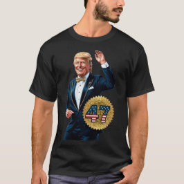 Donald Trump 2024 Präsident 47 Gewinner T-Shirt