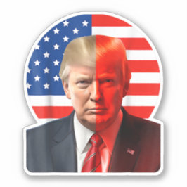 Donald Trump 2024 Präsident Legend American Flag Aufkleber