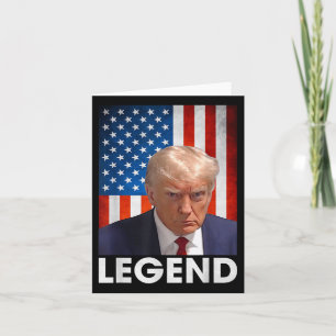 Donald Trump 2024 Präsident Legend American Flag Karte
