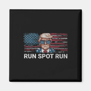 Donald Trump 2024 Run Spot Run Funny Republican Pa Magnet