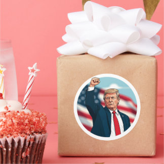 Donald Trump 2024 Runder Aufkleber