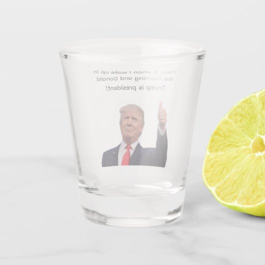 Donald Trump 2024 Schnapsglas (Rückseite)