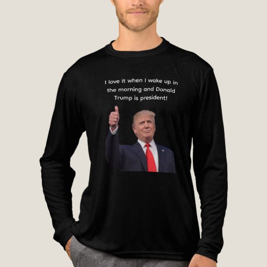 Donald Trump 2024 Tri-Blend Shirt (Vorderseite)