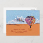Donald Trump 2024 Trial Balloon Postkarte (Vorne/Hinten)