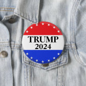 Donald Trump 2024 - Trump für Präsident Button (Beispiel)