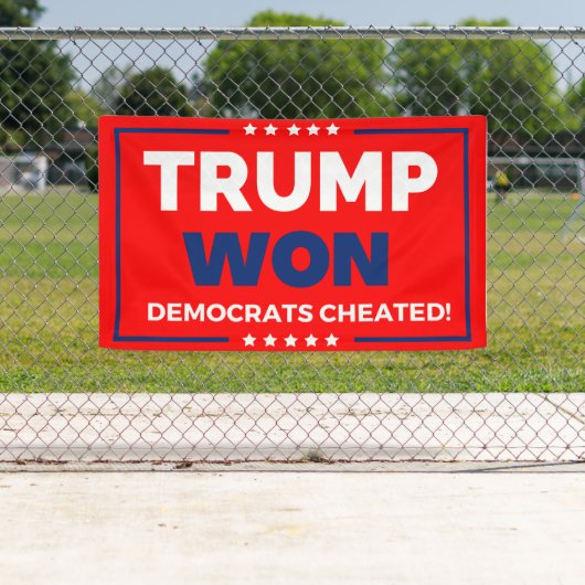 Donald Trump 2024 Trump Won Banner (Insitu)