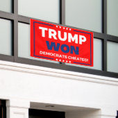 Donald Trump 2024 Trump Won Banner (Äußeres Gebäude)