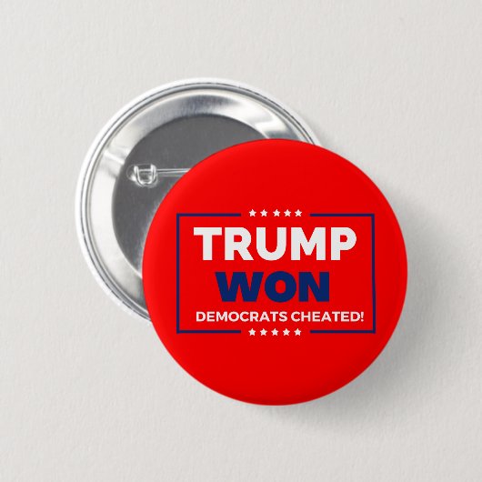 Donald Trump 2024 Trump Won Button (Vorne & Hinten)
