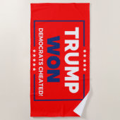 Donald Trump 2024 Trump Won Strandtuch (Vorderseite)