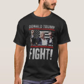 Donald Trump 2024 überlebte den Schuss bei der Kun T-Shirt (Vorderseite)