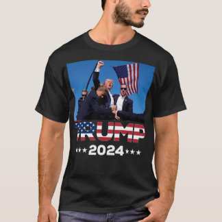 Donald Trump 2024 überlebte den Schuss bei der Kun T-Shirt