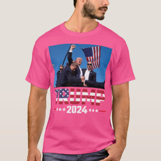 Donald Trump 2024 überlebte den Schuss bei der Kun T-Shirt
