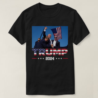 Donald Trump 2024 überlebte den Schuss bei der Kun T-Shirt