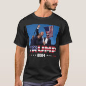 Donald Trump 2024 überlebte den Schuss bei der Kun T-Shirt (Vorderseite)