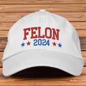 Donald Trump 2024 verurteilt Felon Bestickte Baseballkappe