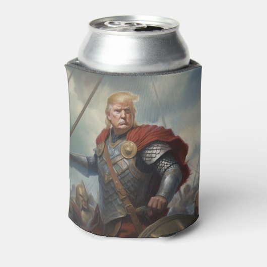 Donald Trump 2024 Viking Warrior Hero Funny AI Dosenkühler (Kanne Rückseite)