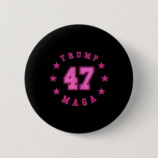 Donald Trump 2024 Wahl 45 47 Präsident Button (Vorderseite)