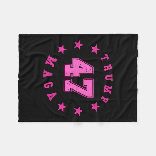 Donald Trump 2024 Wahl 45 47 Präsident Fleecedecke (Vorderseite (Horizontal))