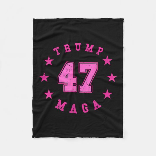 Donald Trump 2024 Wahl 45 47 Präsident Fleecedecke (Vorderseite)