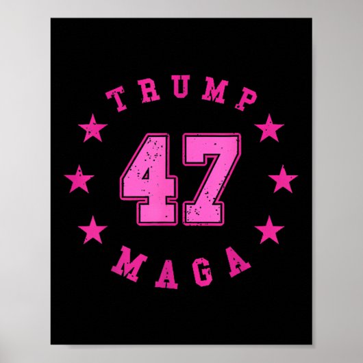 Donald Trump 2024 Wahl 45 47 Präsident Poster (Vorne)