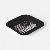 Donald Trump 2024 Wahl Abstimmung 45 47 Amerikaner Pappteller (Gewinkelt)