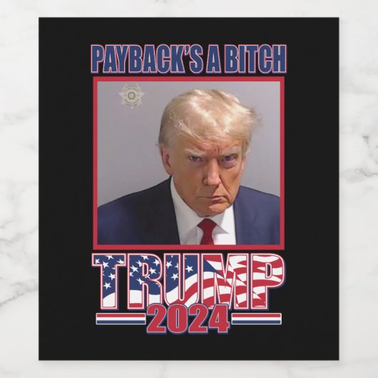 Donald Trump 2024 Weinetikett (Einzelnes Label)